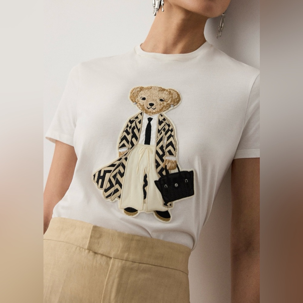 Ralph Lauren Collection Spring 2026 Polo Bear Cotton Tee - Picture 12 of 13